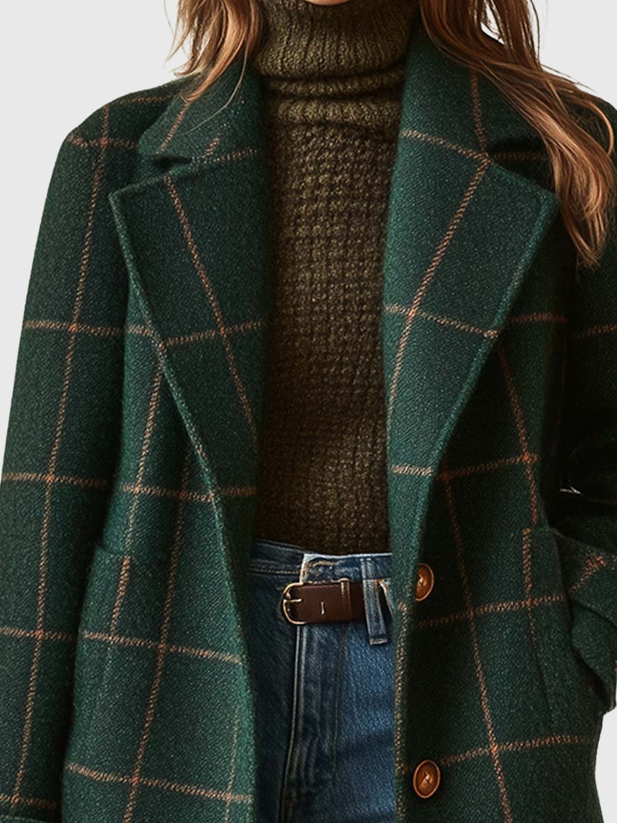 Celeste | Checked Coat