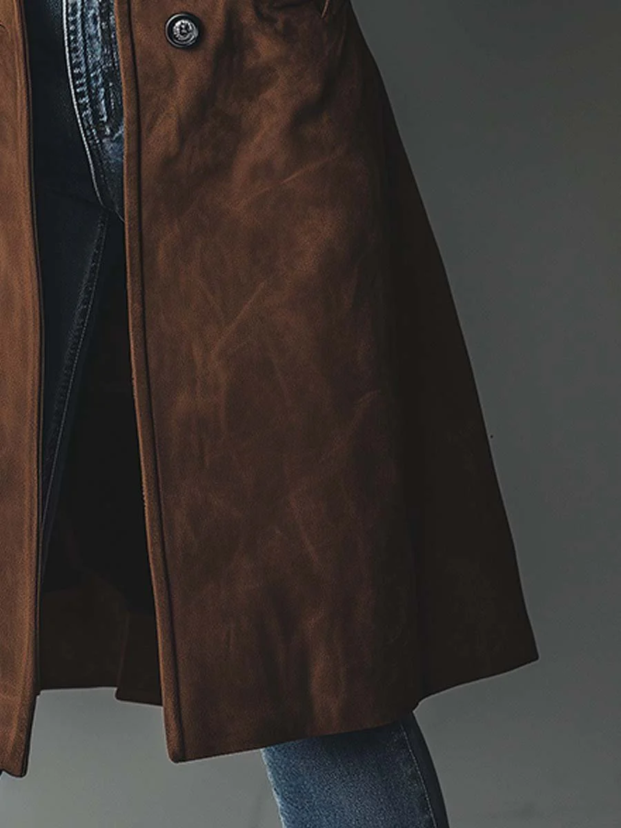 Gloria | Suede Trench Coat